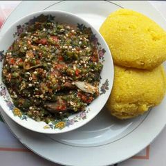 A picture of Pepper okro soup.