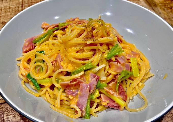 Carbonara with Leek