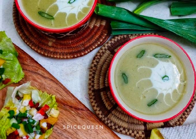 Leek and Sweet Potato Soup