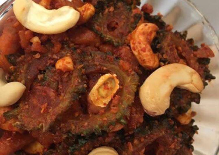 Recipe of Quick Bitter gourd cashew  pickle