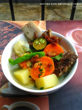 Langkah Gampang Menyiapkan Resep Sop iga sapi sayuran Anti Ribet, Bisa Manjain Lidah