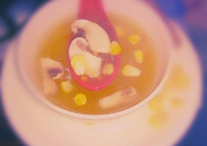 Steps to Make Perfect Mushroom corn soup