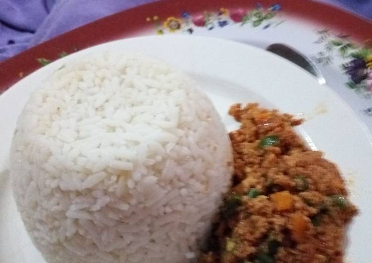 Recipe of Any-night-of-the-week White Rice with Vegetable Egg Sauce