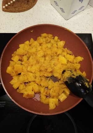 Foto di Zucca trombetta in padella