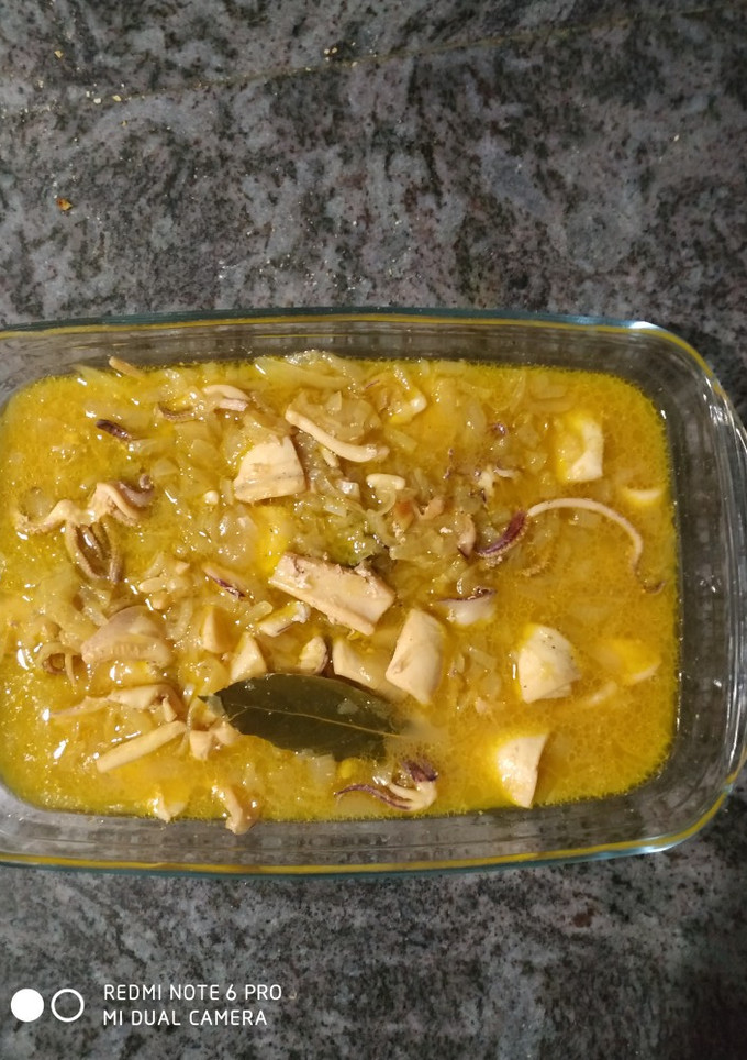 Una foto de Calamares encebollados