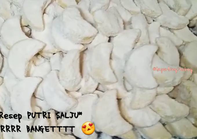 Putri Salju lembuttt Super Lumerrrr hanya 6 bahan, Teflon tanpa cetakan / kue kering simpel