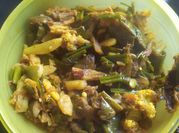 A picture of dried fish
