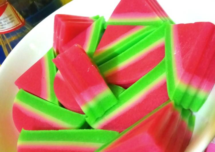 Resep Puding semangka 🍉🍉🍉 Anti Gagal