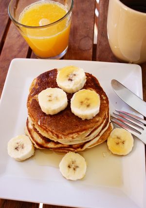 Foto principal de Pancakes banana sin azúcar