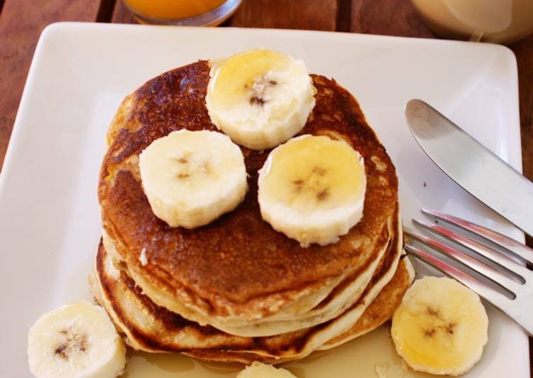 Pancakes banana sin azúcar