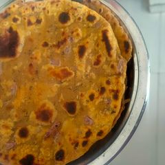 A picture of Leftover dal paratha.