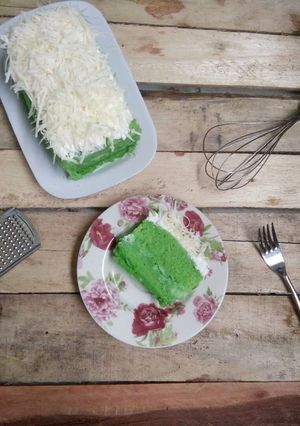Foto resep Bolu santan pandan kelapa