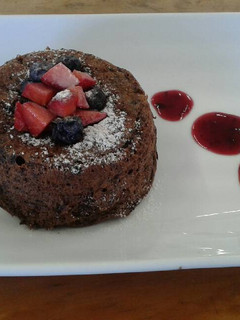 Una foto de Soufflé de chocolate