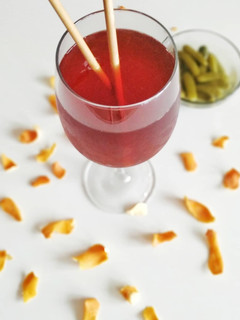 Una foto de Vermut casero
