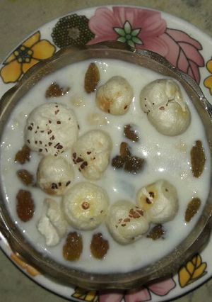 A picture of Dry fruit kheer.