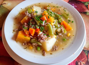 Una foto de Carbonada con carne molida