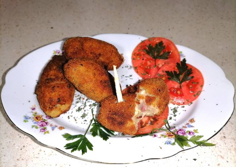 Croquetas caseras de pollo y jamón
