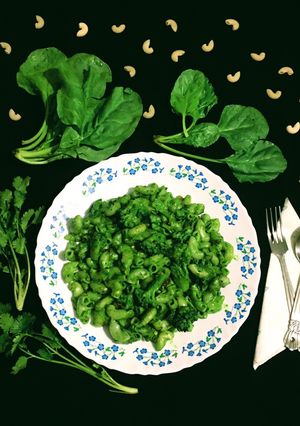 A picture of Green Pasta.