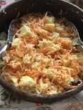 Ensalada de col (repollo) y zanahoria