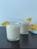 Fresco o chicha de arroz con piña sin azúcar añadida