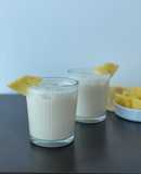 Fresco o chicha de arroz con piña sin azúcar añadida