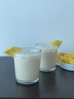 Una foto de Fresco o chicha de arroz con piña sin azúcar añadida
