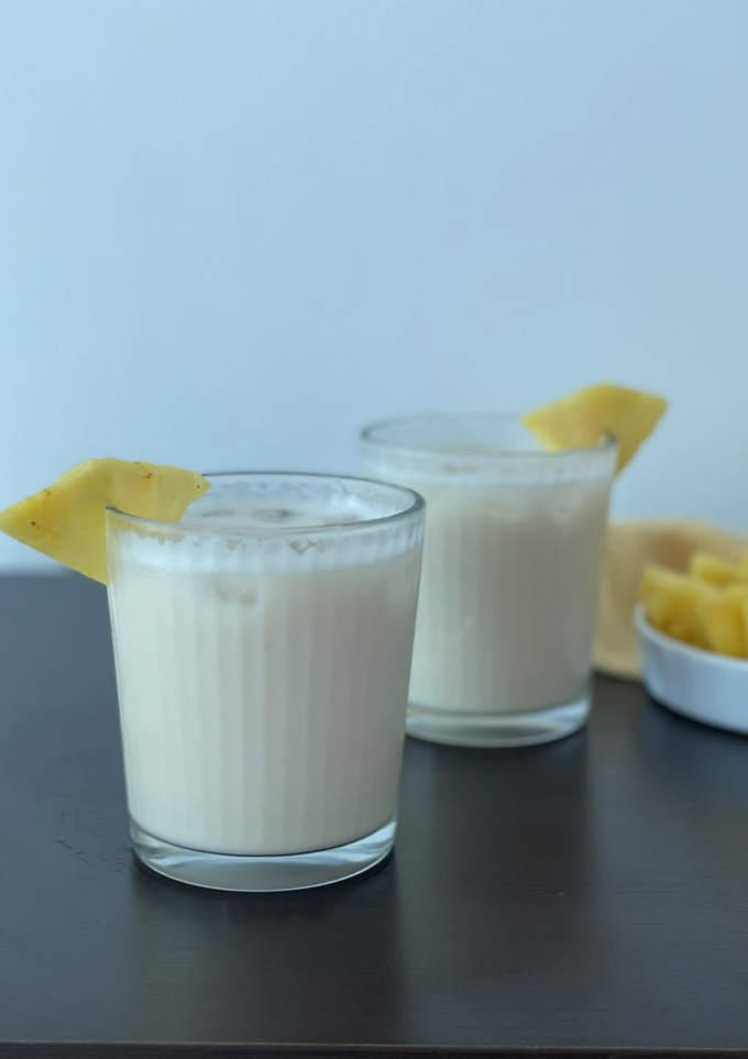 Una foto de Fresco o chicha de arroz con piña sin azúcar añadida