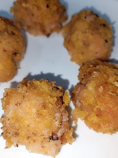 Una foto de Bombones de pulpo con patatas a feria 🎊🎊🎊