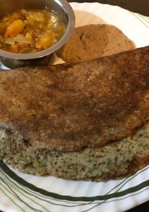 A picture of Pesarattu Dosa.