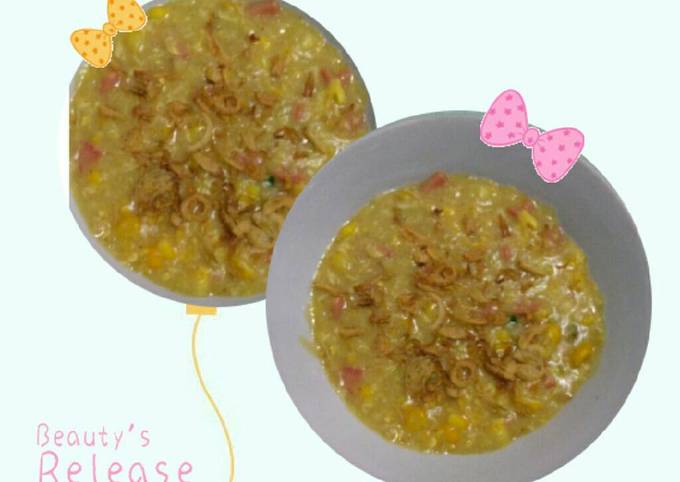 Bubur jagung manis minimalis