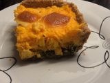 Tarta de calabaza y choclo con espinaca con masa integral casera