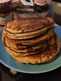 Una foto de Tortitas de avena y plátano