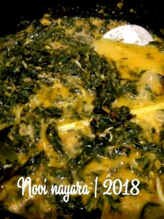 Foto resep Sayur Daun Singkong kuah Santan