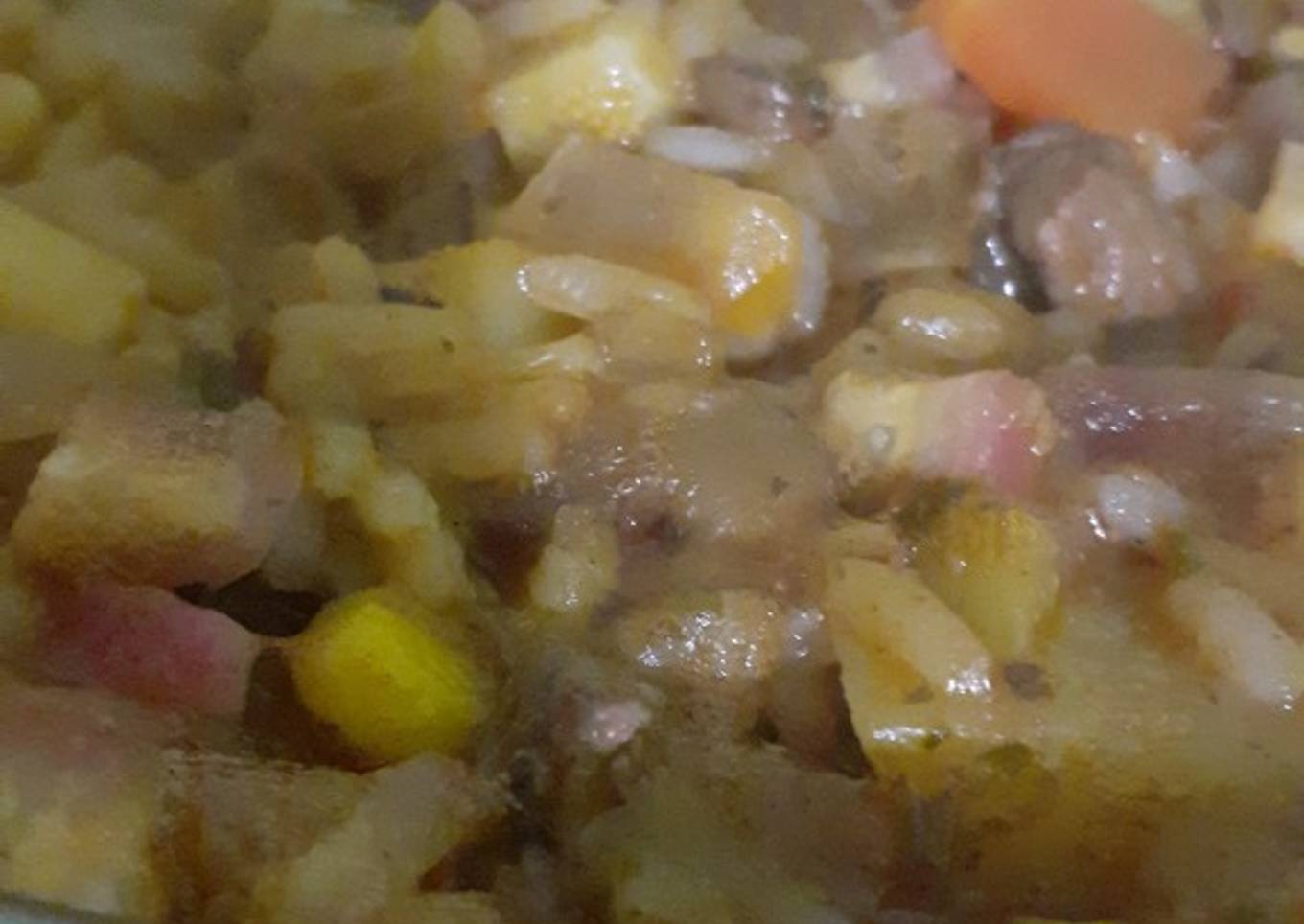 Guiso de lentejas con arroz (a lo Yorch)