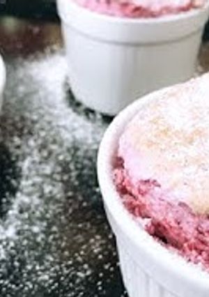 Una foto de Soufflé de Arándanos Rojos