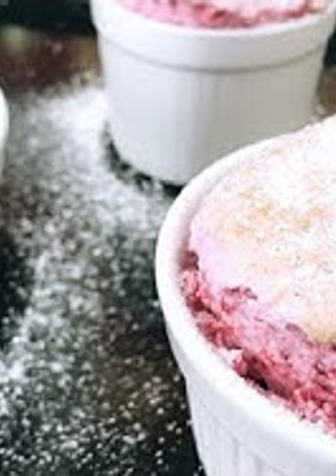Una foto de Soufflé de Arándanos Rojos