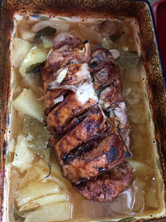 Una foto de Lomo de cerdo asado