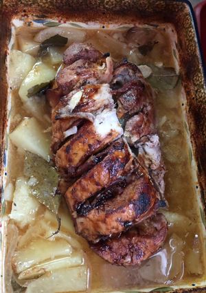 Una foto de Lomo de cerdo asado