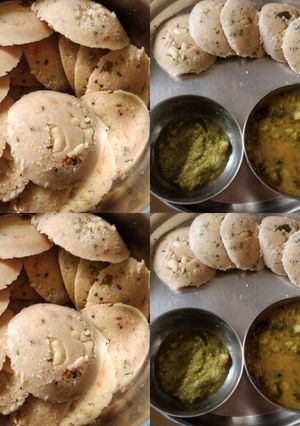 A picture of Oats idli.