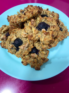 Una foto de Galletas de avena y plátano