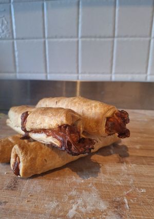 Une photo de Feuilleté Saucisse mozzarella