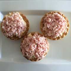 Una foto de Relleno de jamón para tartaletas saladas