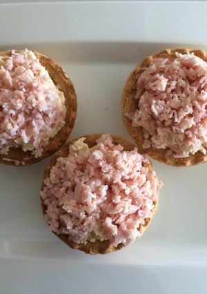 Una foto de Relleno de jamón para tartaletas saladas