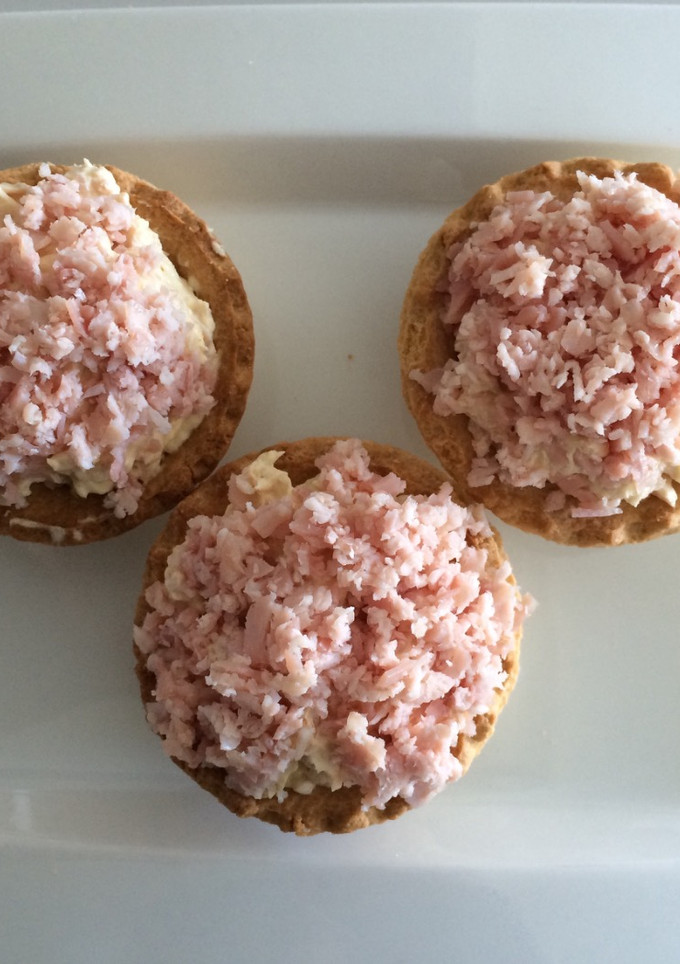 Una foto de Relleno de jamón para tartaletas saladas