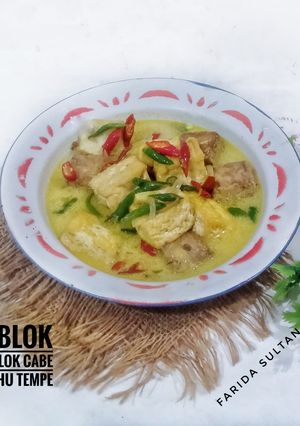 Foto resep Oblok Oblok Cabe Tahu Tempe