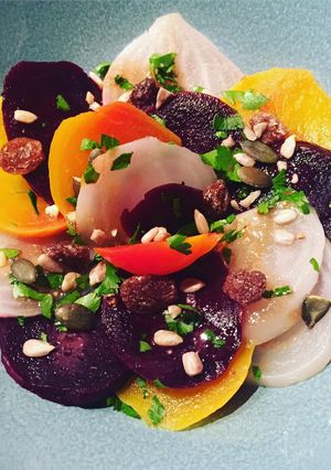 Une photo de Salade de betterave 3 couleurs