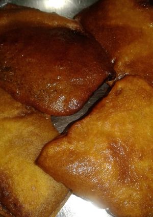 A picture of Beguni /Brinjal fry.