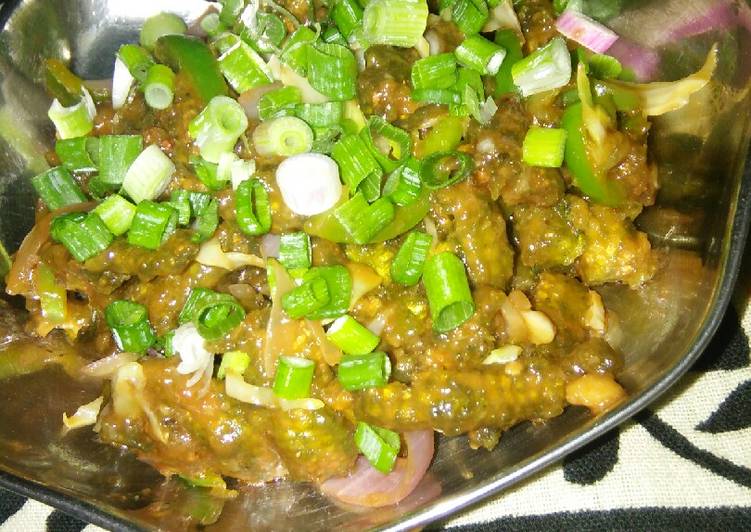 Recipe of Ultimate Spinach baby corn Manchurian