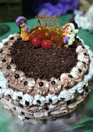 Foto resep Birthday cake simple dadakan