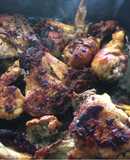 Pollo al mojo de ajo a vapor